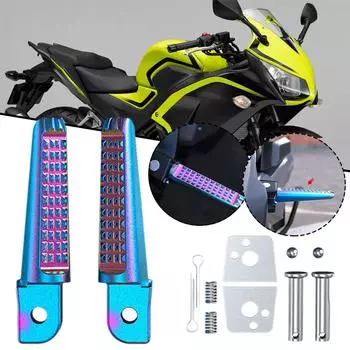 2PCS Foot Peg Aluminum Alloy Rear Foot Rider Rests Motorcycle Rear Footrests For Honda Phantom 150 CB190R For Yamaha NEW