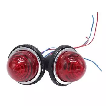 2Pcs Front/Rear Red Indicator Light Lamps For Land Rover Classic Mini Lucas L594
