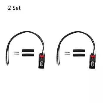 2Pcs Front Turn Signal Light Pigtail Harness Plug For 2007-2018 Jeep Wrangler JK