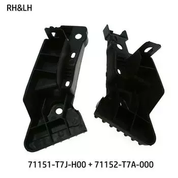 2PCS Front Upper Grille Bumper Brackets Reinforcement Beam for Honda Hr-V 2016-2018