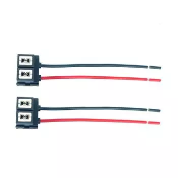 2pcs H7 Headlight Lamp Bulb Sockets with Wiring Harness