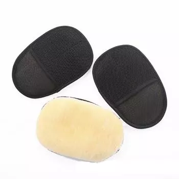 2pcs High Quality Microfiber Auto Car Washing Glove Waxing Wiping Car Wash Gloves Thickening Washing Cleaning Glove Car чёрный