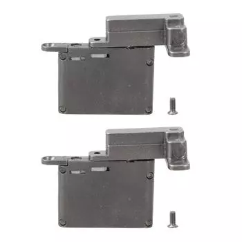 2Pcs Hydraulic Damping Buffering Hinge Aluminum Frame Glass Door Hinge Cabinet Door Buffer Door Hinge Easy to Install