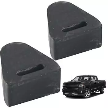 2Pcs LH Or RH Tailgate Latch Rubber Bumper Stop Replace#:16633065 Tailgate Stop Latch Bumper for Chevrolet Silverado CHINA
