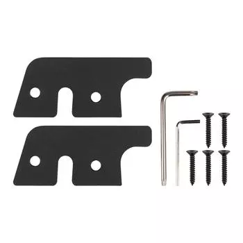 2Pcs Metal Sun Visor Clips Set Black For Wrangler Jl Jt Gladiator 2018-2023