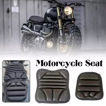 2pcs Motorcycle 3D Gel Seat Cushion Shock Absorbent Breathable Waterproof Four Seasons General Purpose Motorcycle Seat Cushion