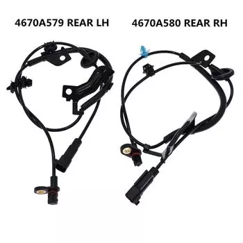2Pcs Rear Left & Right ABS Wheel Speed Sensor 4670A579 4670A580 For Lancer 2008-2014 Outlander 2009-2013