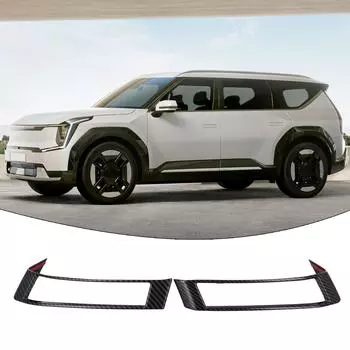 2pcs/set Car ABS Carbon Fiber Look A/C Air Condition Air Conditioning Outlet Trim Strips For Kia EV9 2025 2025 CHINA