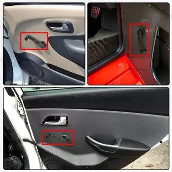 2Pcs/set Car Universal Aluminum Alloy Manual Door Handle Crank Window Winder Replacement Accessories серебряный