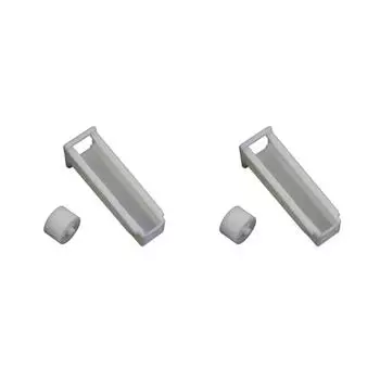2Pcs Silicone Tubing Clamps Shut Off Hose Clamp Plastic Tube Clip Pipe Hose Adjustable Flows Perfect for Control Wine Bottles белый