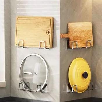 2pcs Stainless Steel Storage Rack Sponge Rack Non Perforated Sink Sponge Drain Rack Steel Ball Cloth Sponge Storage Rack