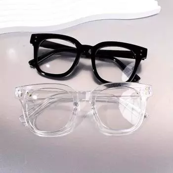 2pcs Stylish Square Blue Light Blocking Glasses for Men Women Full Frame Clear Lens Computer Eyewear чёрный