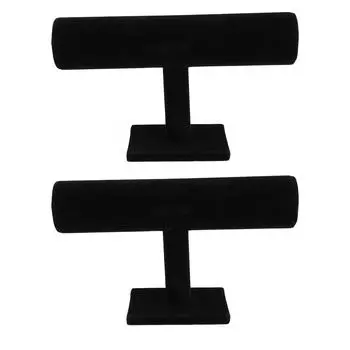 2pcs T Bar Bracelet Organizer Display Stand Organization Display T Shaped Bracelet Holder for
