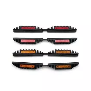2pcs Universal Car Door Guard Trim Styling Moulding Anti Collision Strip Protection Edge Scratch Protector Reflector Auto Parts