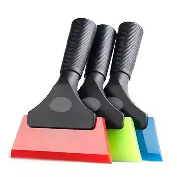 2pcs winter new car snow shovel multi-function mini de-icing defrosting shovel silicone anti-slip Pack of 2 зелёный