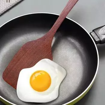2Pcs Wooden Spatulas Square Diagonal Spatula Set for Cooking Stirring Wok Spatula Kitchen Turner Angled Flat Spatula Egg Flipper Hardwood 2pcs