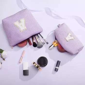 2pieces Makeup Pouch Suitable For Different Scenarios Unique Fashion Waterproof 2 Makeup Bag blue A