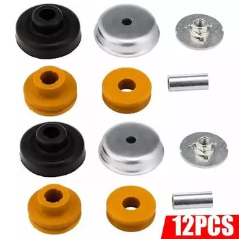 2Sets Upper Rear Shock Moun Kit Durable Metal Grommets Bump Stops Kit Replace for BMW 1/3 Series Car Accessory Easy Installation армия зеленый