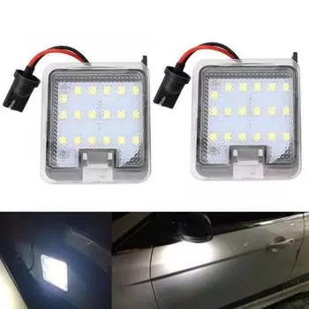 2шт 18 SMD ультра яркий светодиодный светильник для зеркала заднего вида для Ford Kuga Focus Mondeo белый