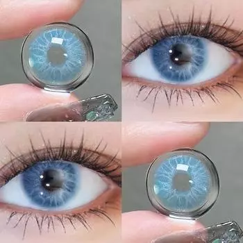 2шт цветные контактные линзы Evileye 0.00/Plano