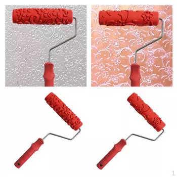2шт DIY настенная эмпаистическая цветочная живопись роликовая кисть инструмент с набором ручек