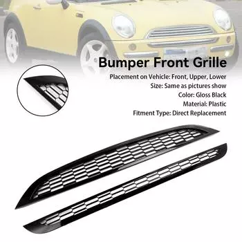2шт сотовая сетка передняя решетка решетки подходит для Mini Cooper R50 R52 R53 2002-2006