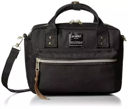 2WAY Mini Boston Bag POST Black [Anello] AT-C1223