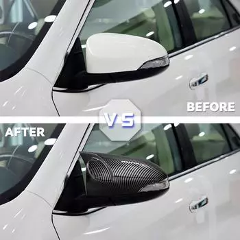 2X боковые крышки зеркала заднего вида для Toyota CHR C HR C-HR 2017-автомобильные аксессуары задняя боковая крышка зеркала заднего вида