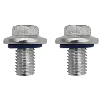 2x Car Engine Oil Drain Plug Bolt W/Gasket 55577568 For Buick Cadillac Chevrolet