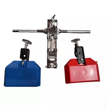 2x Cowbell Jam Block Sound High Pitched Drum Mount Регулируемый перкуссионный аксессуар