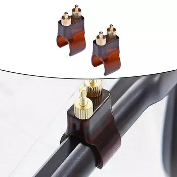 2x Erhu Fine Tuner String Adjuster Tune Parts Прямая замена Коричневый