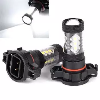 2X Psx24W H16 5202 Super White 160W Led 144 Smd Лампа Противотуманная фара дальнего света Drl