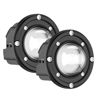 2x Recessed LED Work Lights 3 Round, High Beam, fog Lights, white / Yellow
