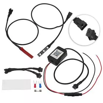 2x RGB Demon Devil Eyes LED Беспроводное управление через приложение для автомобильных внедорожников Модернизация фар