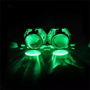 2x RGB LED Light Devil Demon Eyes Bulbs Bluetooth APP Control Headlight Retrofit
