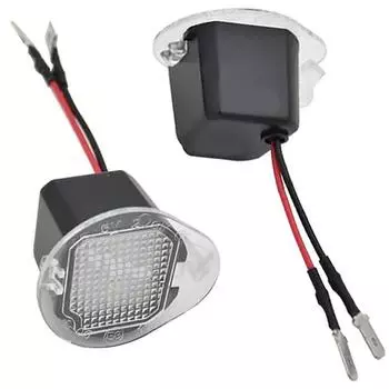 2x White LED Under Side Mirror Lights Left & Right For Jeep Cherokee 2014-2017