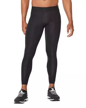2XU Two Times You MCS Cross Training компрессионные леггинсы с логотипом на поясе всесезонные леггинсы черные спортивные беговые дорожки для занятий спортом фитнесом компрессионная поддержка УФ