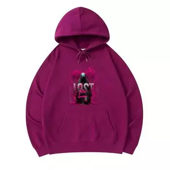 300 г/м Мужские хлопковые толстовки с капюшоном Lost Love Print Премиум хлопковая толстовка XS армия зеленый