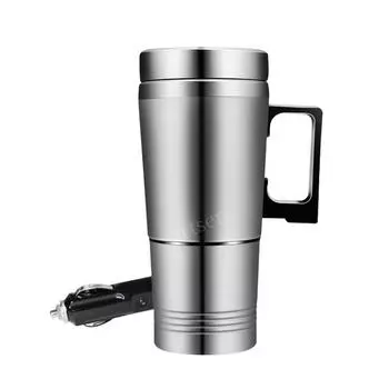 300ml 12V/24V Car Based Heating Stainless Steel Cup Thermos Kettle Travel Coffee Tea Milk Heated Pot Mug Motor Hot Water Heater