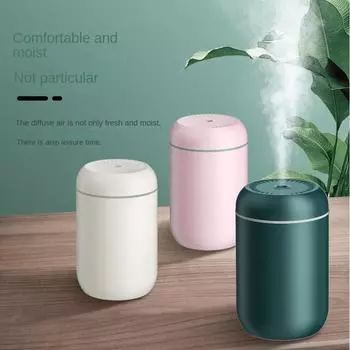 300ML Aromatherapy Air Humidifier USB Portable Night Light Home Car Office Desk Atomization Aroma Diffuser Essential Oils USB Cable