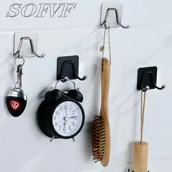 304 stainless steel hook, self-adhesive, hole free hook