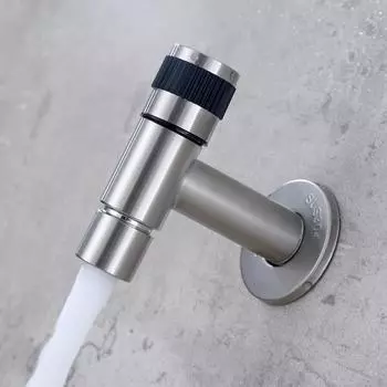 304 Stainless Steel Outdoor Single Cold Faucet Garden Bibcock Tap Bathroom Washing Machine Wall Mounted Taps Bibcock