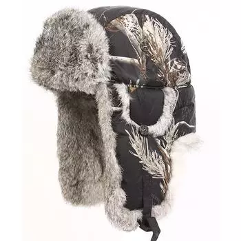 304RSBLK MAD BOMBER Mad Bomber Hat RIPSTOP BOMBER Лыжная шапка Русская шапка Кепка-бомбер Кепка из меха кролика Размер XL 100% чёрный