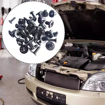 30/100Pcs Auto Fastener Clip For Peugeot Bumper Rivet Fixed Clamp Plastic Retainer Trim Panel Retainer Fastener