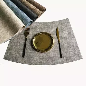 30*45CM Leather Dining Table Mat Round Table Household Dining Table Mat Hotel Restaurant Waterproof Oil-proof Heat-insulating 50cm 30cm