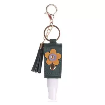 30 ML Refillable Bottle Spray Bottle Atomizer Cosmetic Container with Keychain Holder with Bottle Cover Hand Sanitizer Bottle