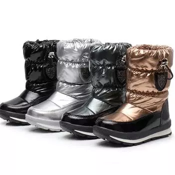 30% Real Wool Winter Warm Baby Shoes Waterproof Children s Snow Boots -30 Degree Keep Warm Girls Boys Snow Boots Kids Shoes 26(Insole16cm)
