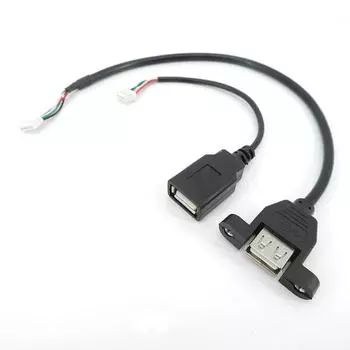 30 см кабель USB 2.0 «мама» на 4P, штыревой провод PH2.0, крепление USB 2.0, розетка, разъем для ремонта «сделай сам», кабель USB, 4-контактный кабель для передачи данных «сделай сам» A