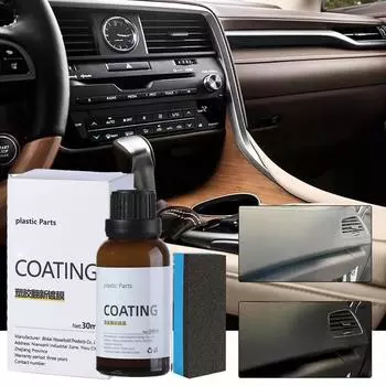 30ml Car Plastic Refurbished Cleaner Interior Parts Coating Crystal Polishing Restoration Dashboard Maintain Agent Clean N7e1