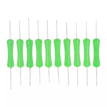 30PCS Double Sided Crochet Hook Electroplating Double End Crochet Needles Ergonomic Handle Knitting